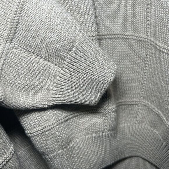Izod Sweater Men's Large Beige Windowpane Knit Crewneck Pullover Australia NWOT - Picture 5 of 9
